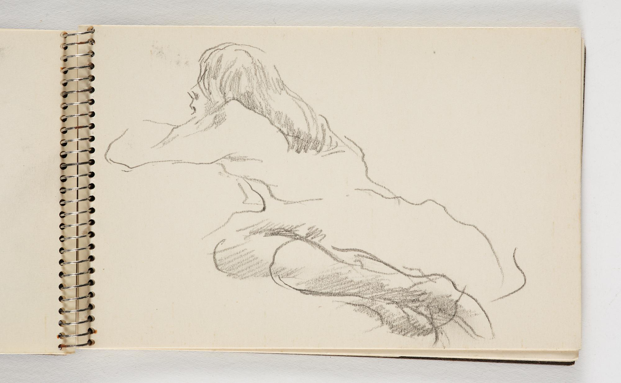 Lotte Laserstein, 10 små skissblock med teckningar.