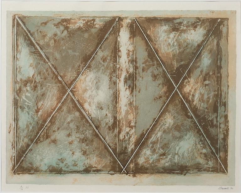 ANTHONY O´CARROLL, färglitografier, 2 st. Sign och dat -80 resp -81.