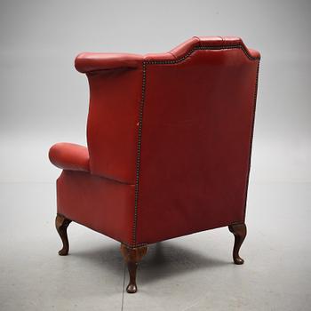 ÖRONLAPPSFÅTÖLJ, Queen Anne-modell. 1900-tal.