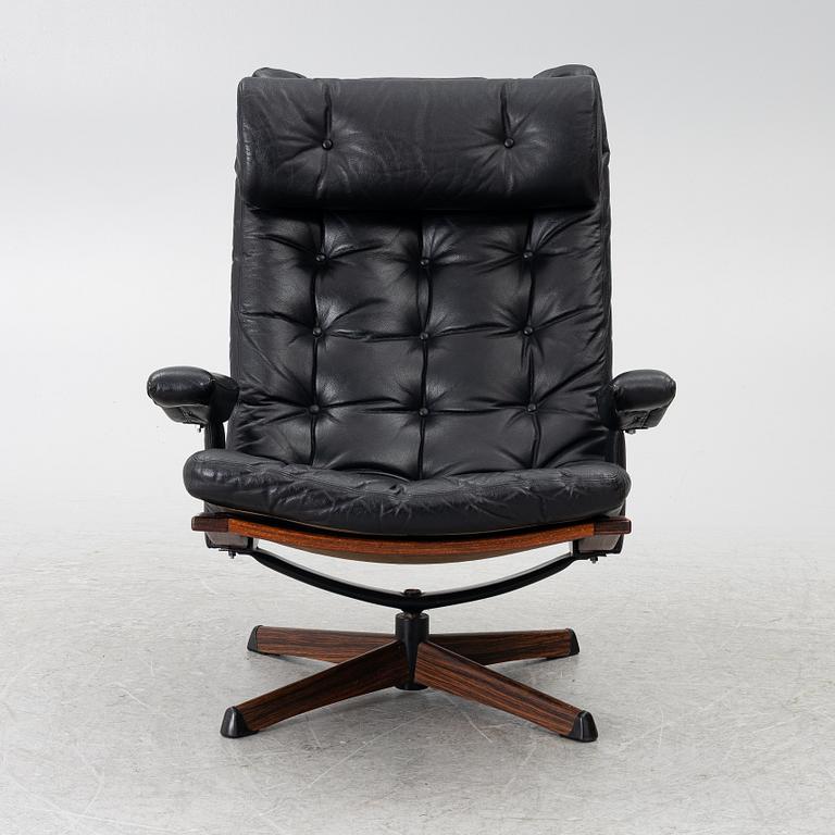 Fåtölj, ”Delfin”, Göte Möbler, Nässjö, 1970-tal.