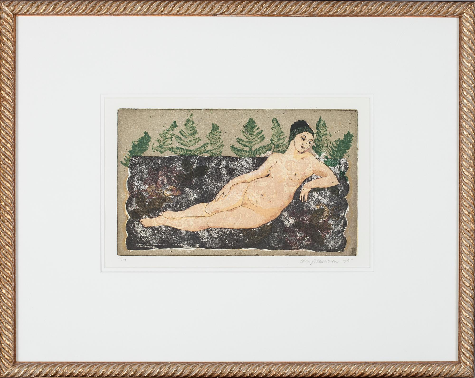 KIRSI NEUVONEN, färgetsning, signerad, daterad -95 och numrerad 17/90.