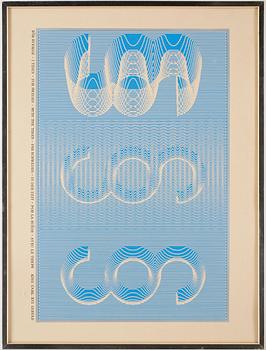 Sture Johannesson · STURE JOHANNESSON, serigrafi, ej signerad, 1970-tal.