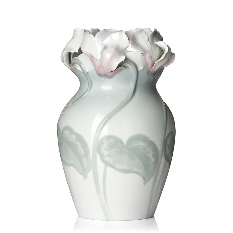 Waldemar Lindström, & Karl Lindström (1865-1956), a porcelain vase, Rörstrand, ca. 1900.