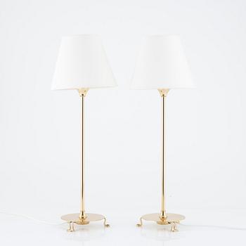 Josef Frank, a pair of model 2552 table lamps, Firma Svenskt Tenn, Sweden.