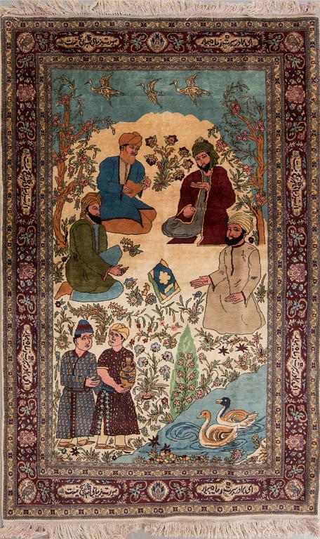 MATTA, old/semiantik, orientalisk, figural, ca 219 x 139 cm.