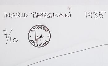 ÅKE LANGE, efter, C-print, stämpelsignerad och numrerad 7/10.