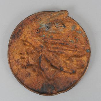 A ca 1900 bronze relief.