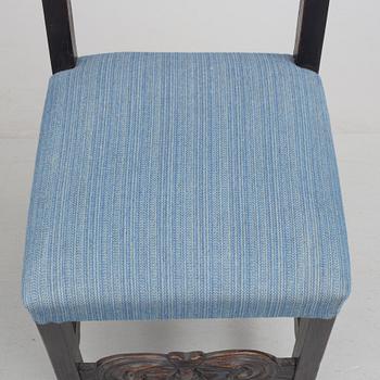 STOLAR, 6 st, fornnordisk stil, 1900-talets början.