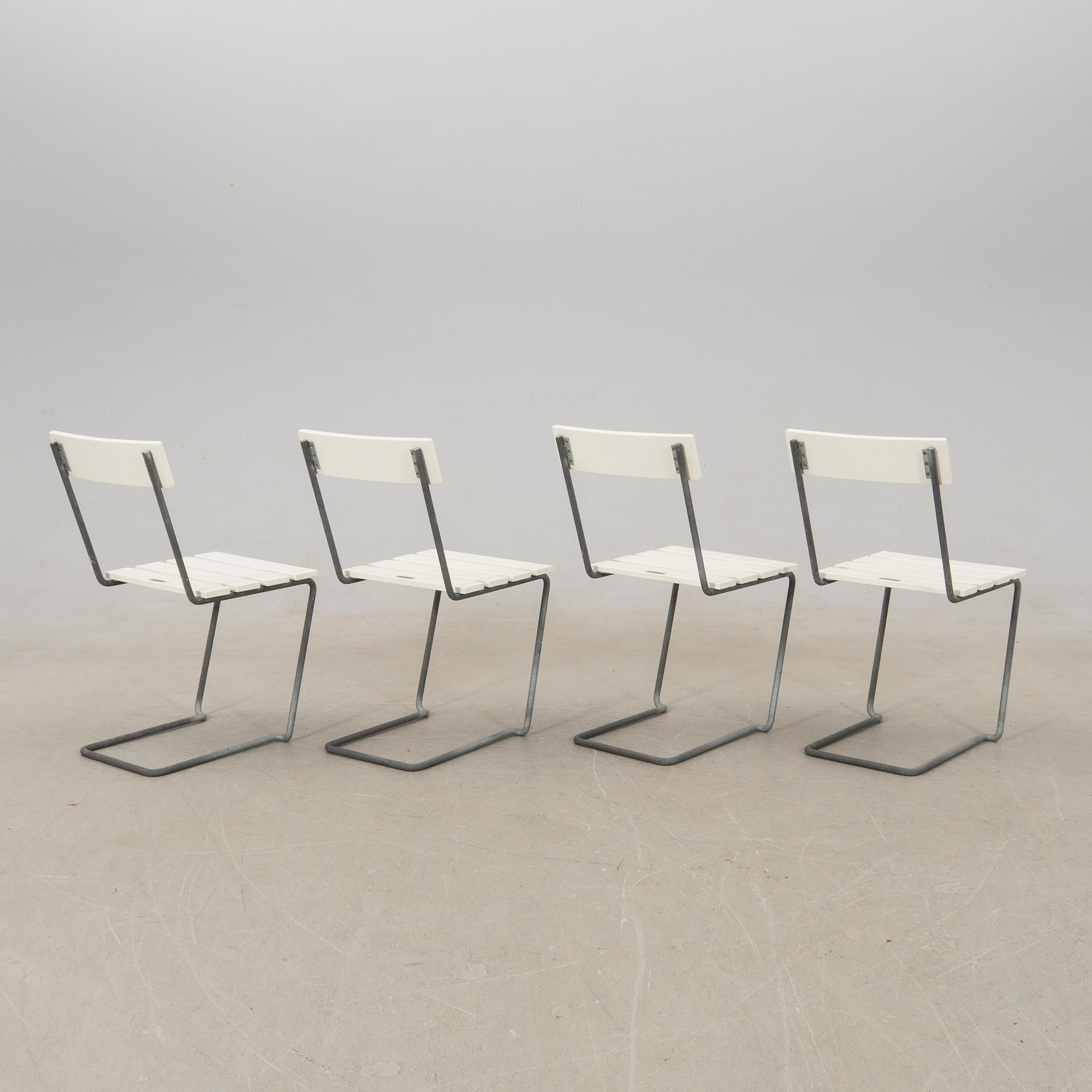 Artur Lindqvist chairs 4 pcs "No 1" Grythyttan modern production.