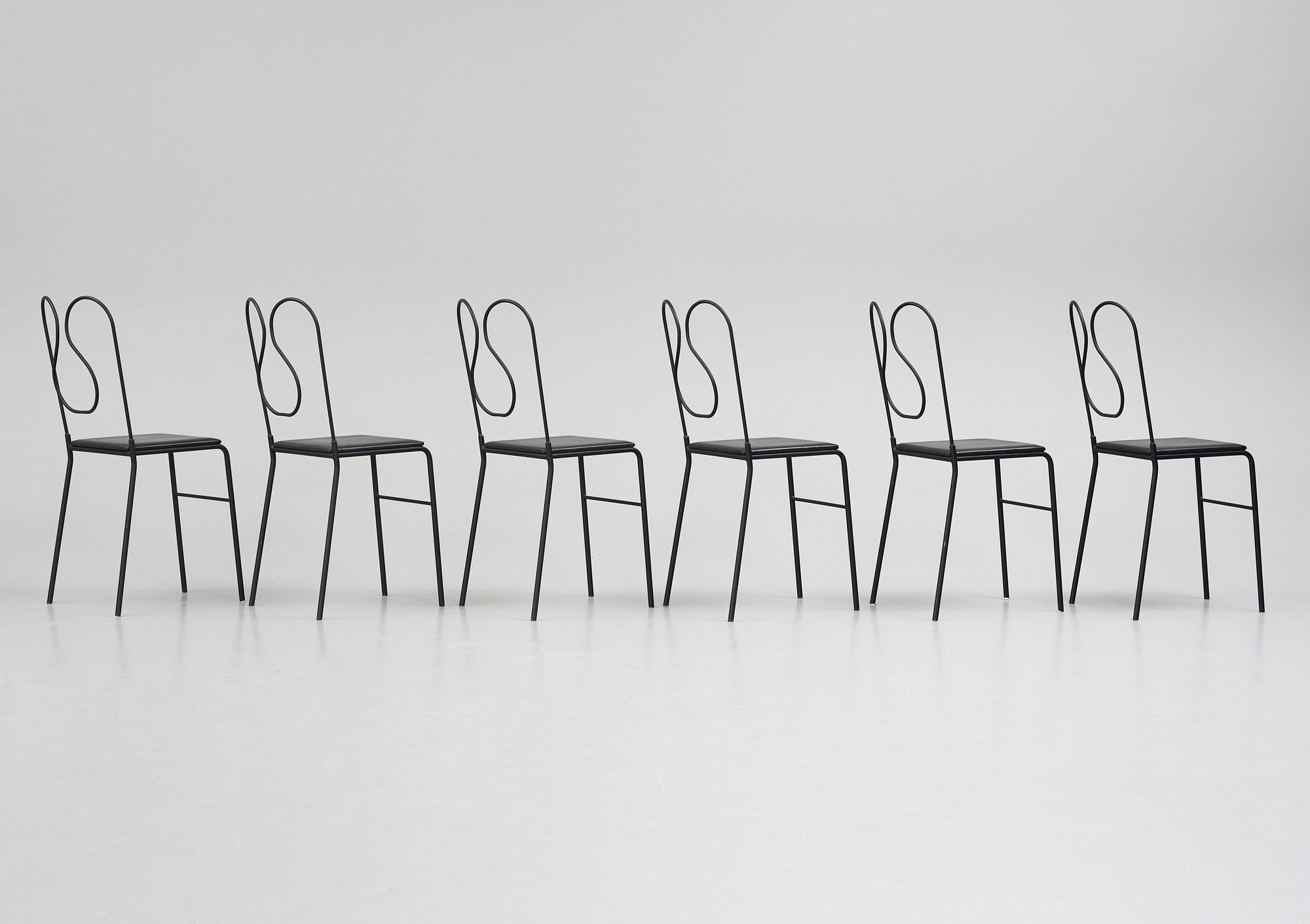 Jonas Bohlin, a set of 6 'Liv' chairs, Jonas Bohlin Design AB, Stockholm, post 1997.