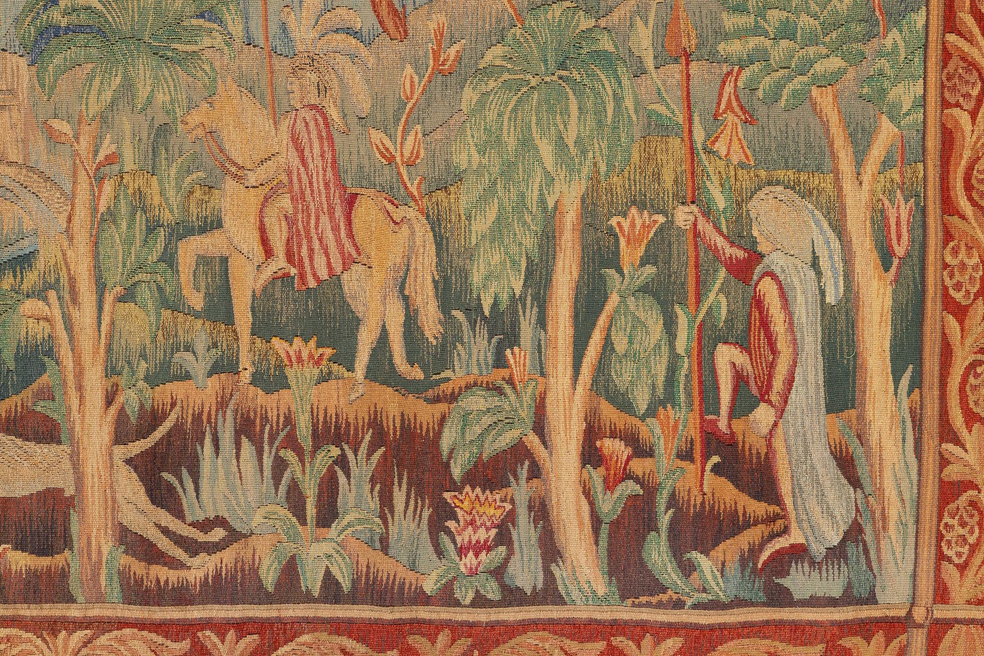 Carl Malmsten, a tapestry,  c. 213 x 113 cm, Handarbetets vänner, signed signed CM (V) dated 1920.