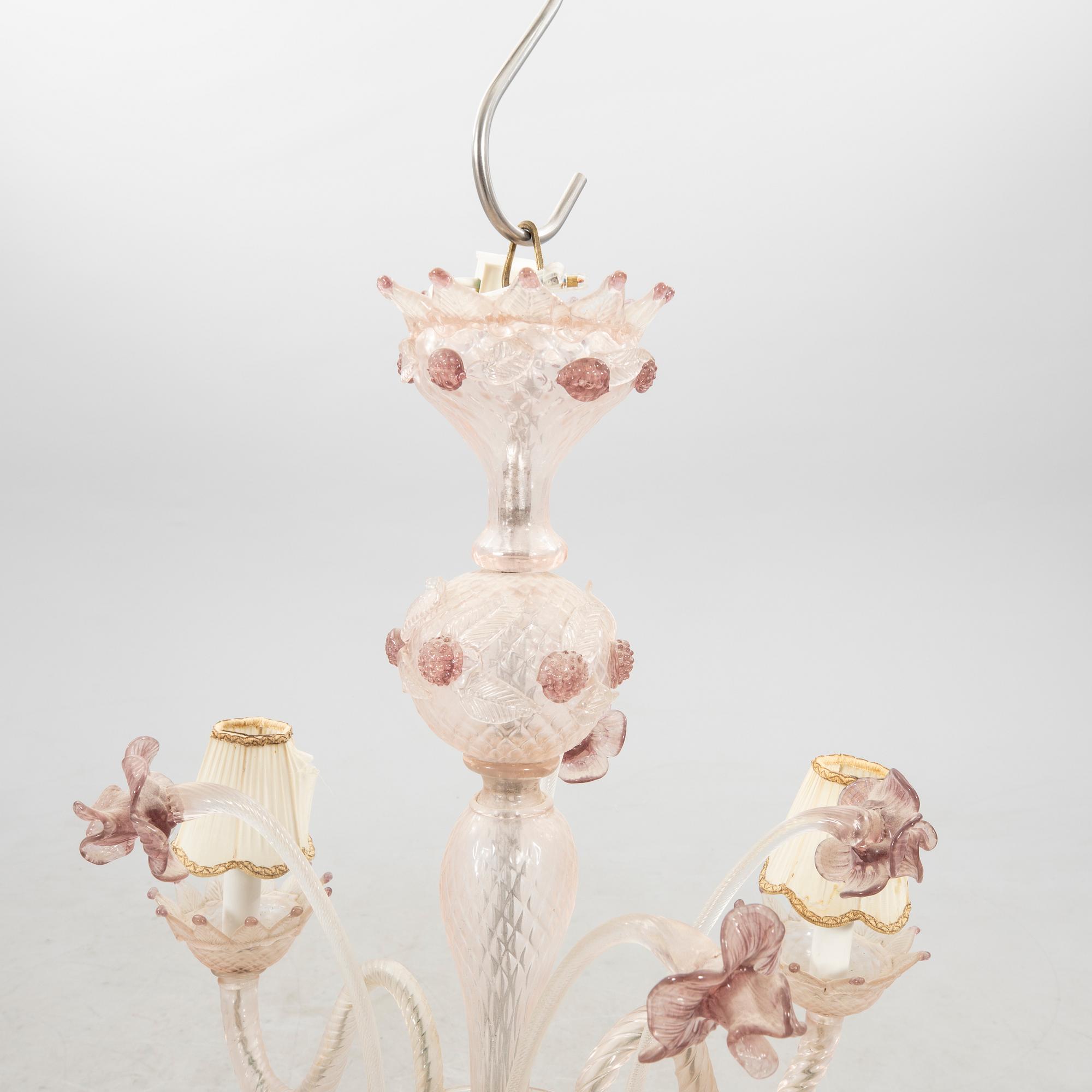 Chandelier in Venetian style, first half of the 20th century.