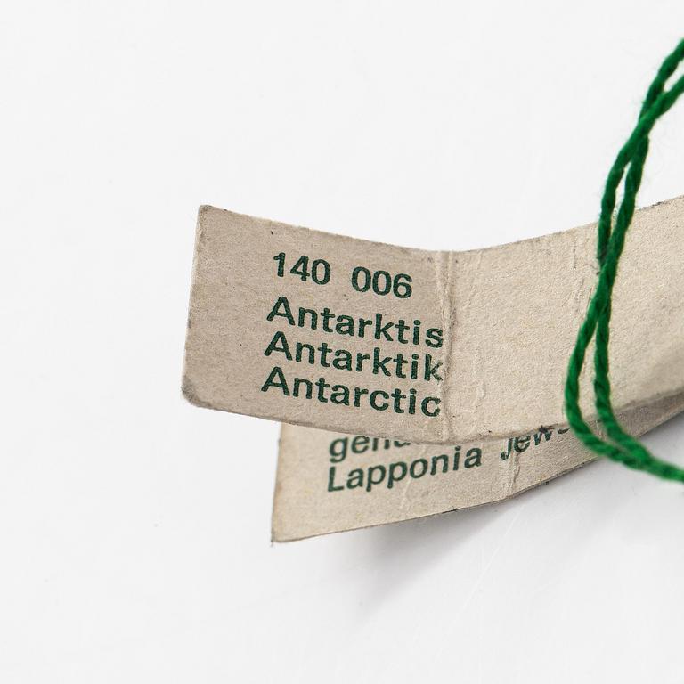 Björn Weckström, manschettknappar, "Antarktik", spektrolit, 14K guld.