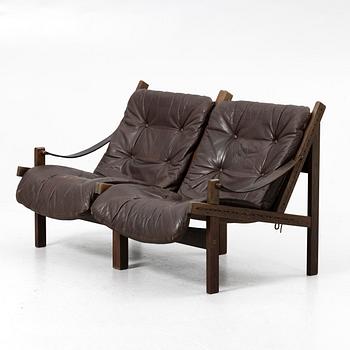 Torbjørn Afdal, Sofa, two-part, "Hunter" model, Stranda Industri A/S for Bruksbo, Norway, 1960s/70s.