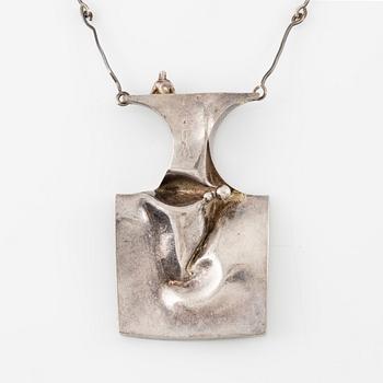 Björn Weckström, necklace "Space Barbarella", sterling silver, Finland 1971, for Lapponia.