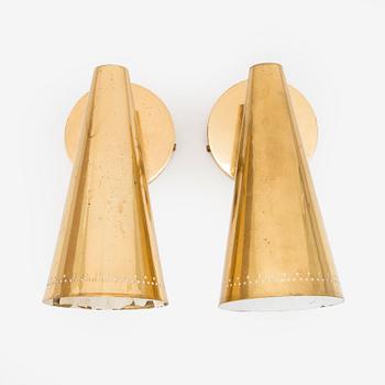 A pair of late 20th century wall lights.