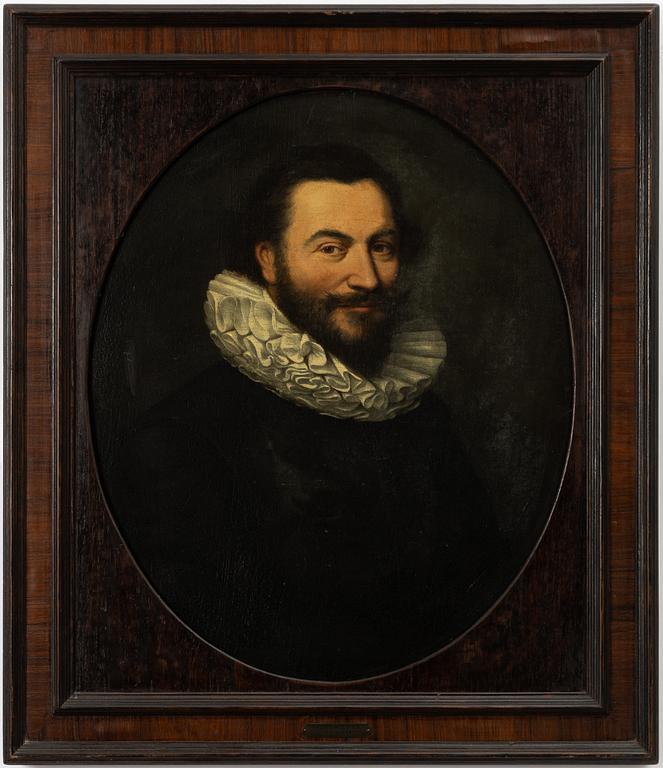 Dutch school, probably 17th century, Gentleman with a millstone collar.