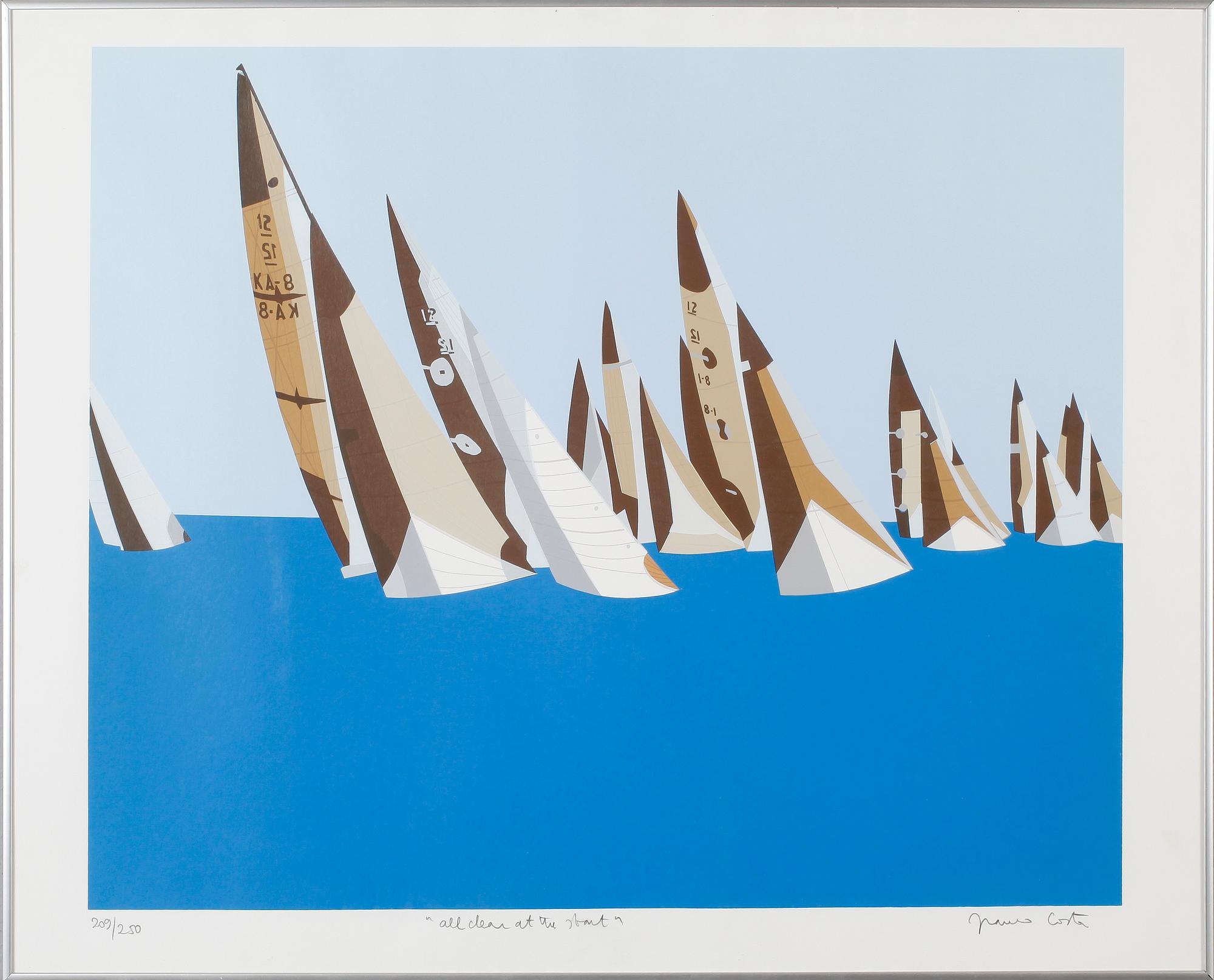 FRANCO COSTA, färglitografi, signerad och numrerad 209/250.