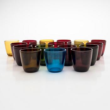 Tapio Wirkkala, an 18-piece set of '4090' drinking glasses for Iittala, 1956-61.