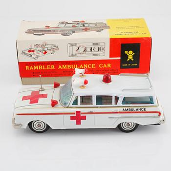 A toy ambulance from Bandai in Japan, second half of the 20th century.