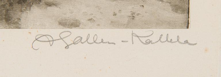 Akseli Gallen-Kallela, Rowing to the Shore.