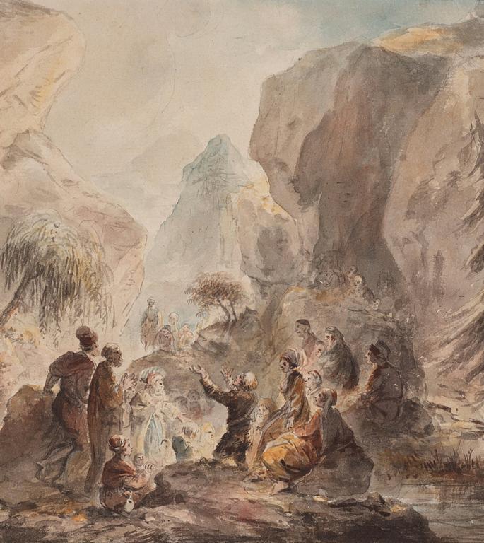 Elias Martin, John the Baptist preaching in the desert.