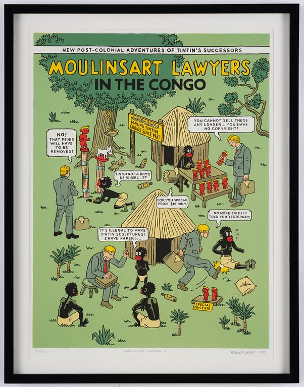 Anton Kannemeyer, "Moulinsart Lawyers I".