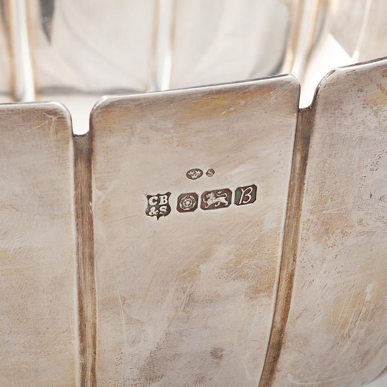 A silver bowl.