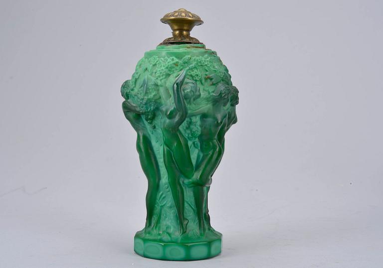 TOILETTSET, 3 delar, glas, Rosenthal, Tjeckoslovakien, 1900-talets första hälft.