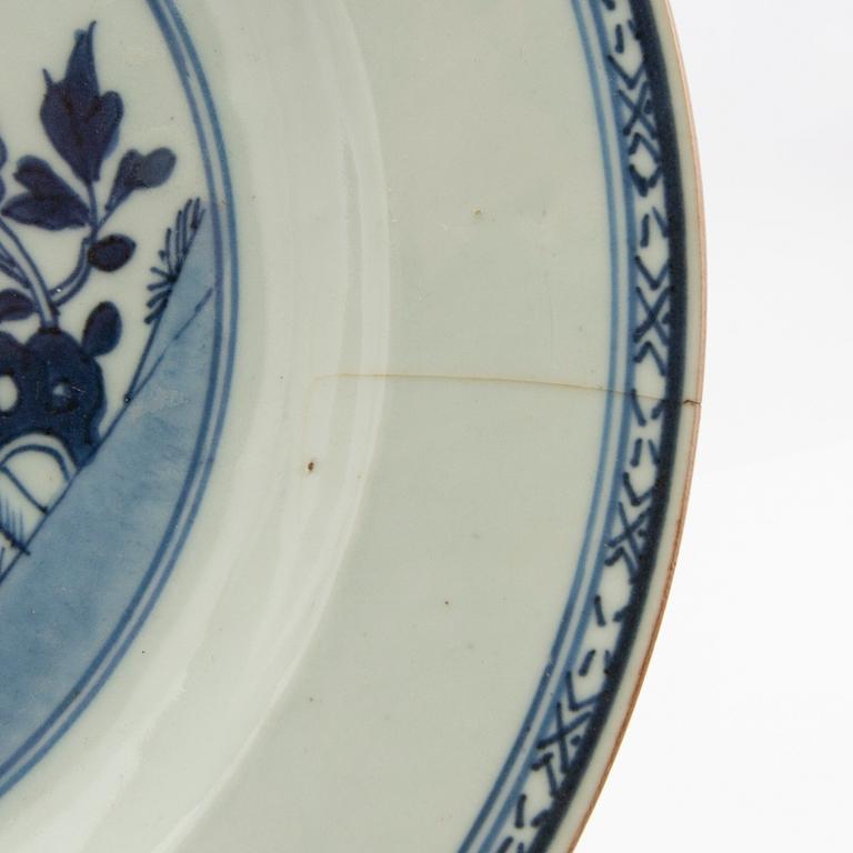 Plates, 6 pieces, China, 19th century, porcelain.