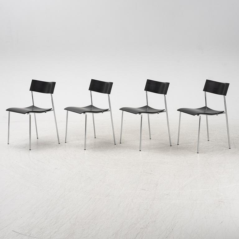 A set of four 'Campus' chairs by Johannes Foersom & Peter Hiort-Lorenzen for Lammhults, designed 1992.