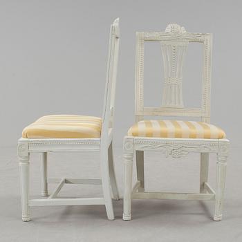 STOLAR, 6 st, gustavianska, Lindome, omkring 1800.