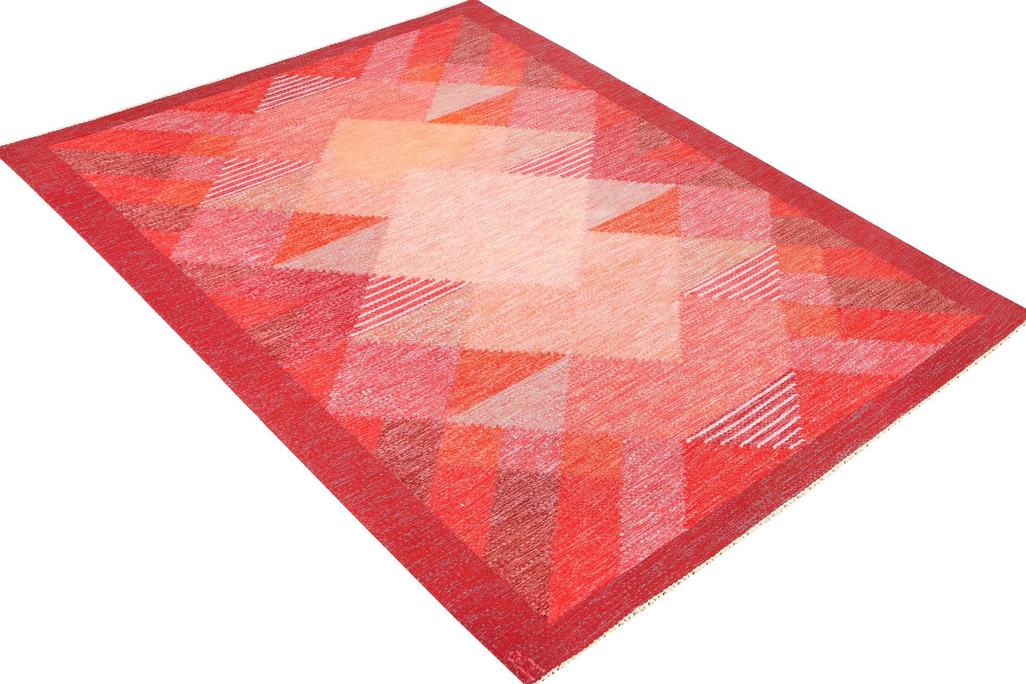 Anna-Johanna Ångström, an 'Aniara' flat weave carpet, signed, Sweden, c. 232 x 168 cm.