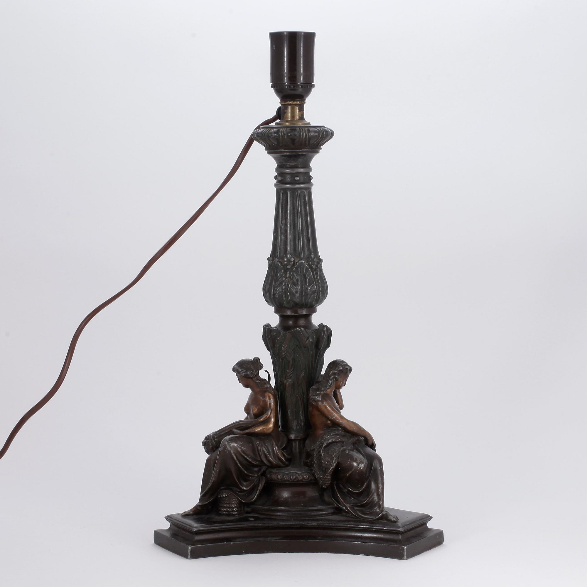 BORDSLAMPA, empire-stil, 1900-tal.