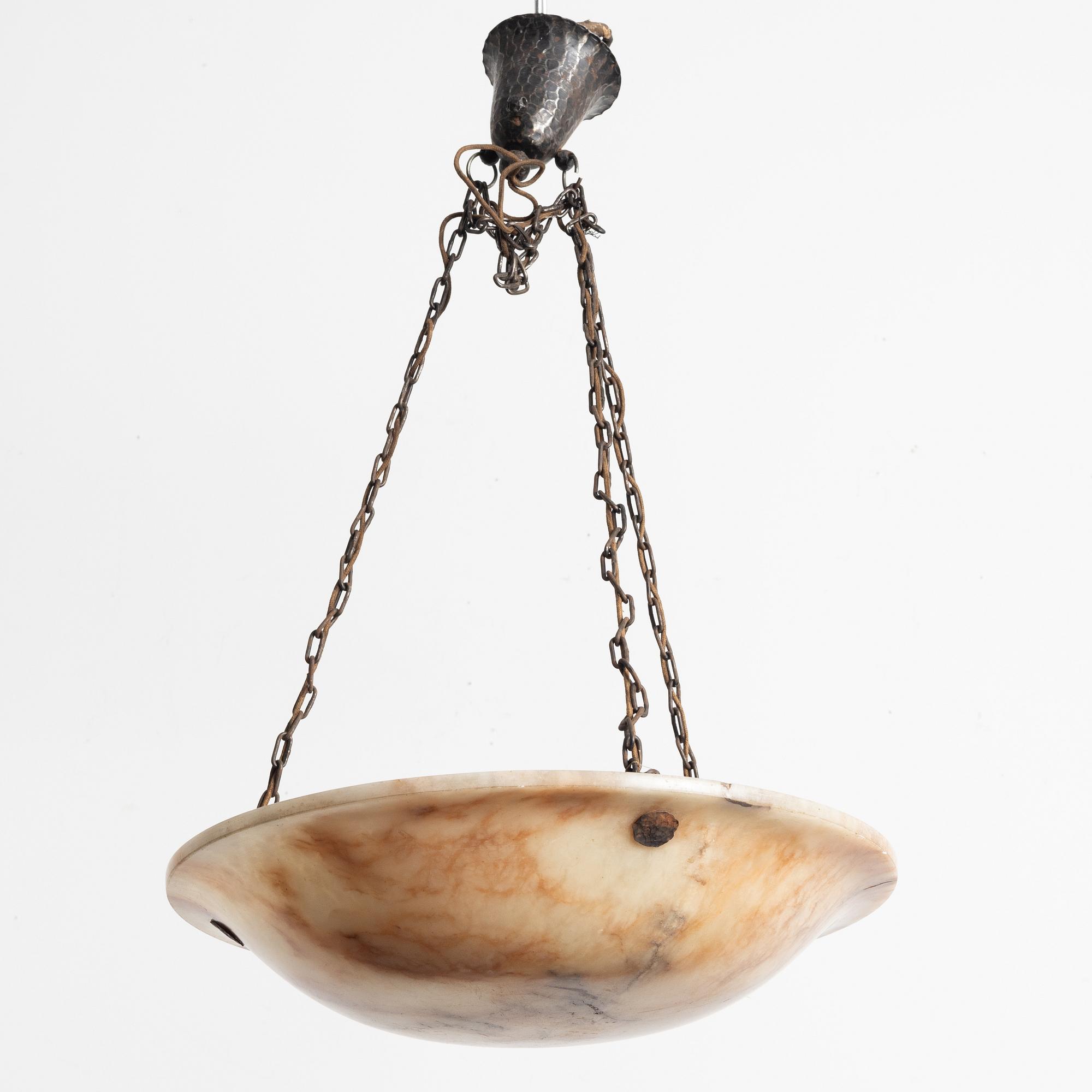 Takampel, alabaster, 1920-tal.