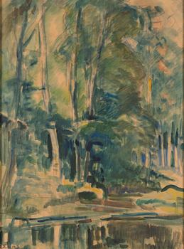 Magnus Enckell, Forest at the pond.