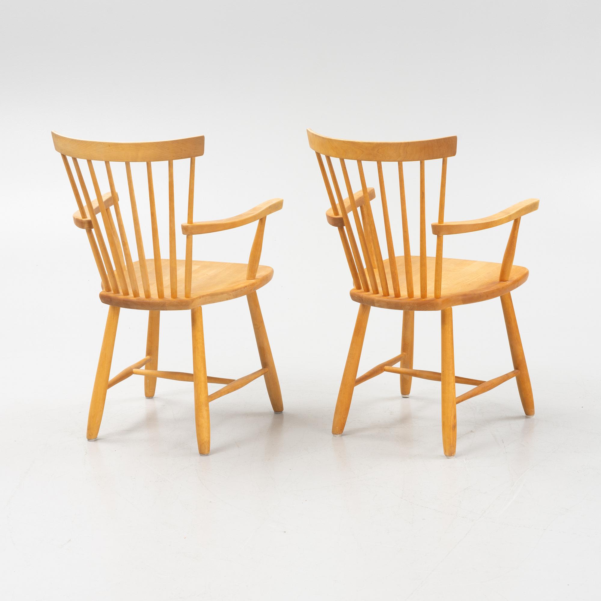 Carl Malmsten, Karmstolar, ett par, "Lilla Åland", Stolab 2002.