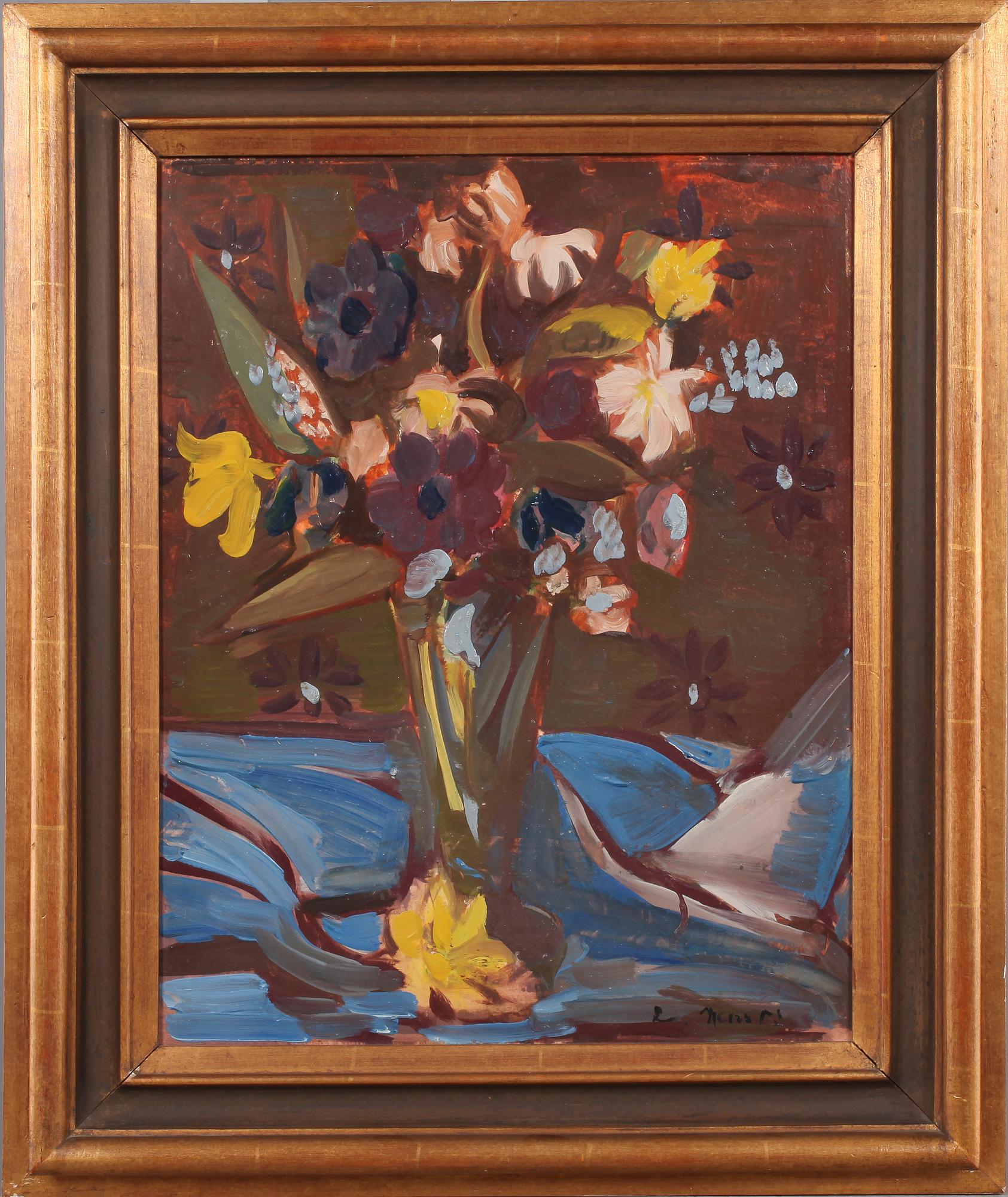 ENDRE NEMES, olja på pannå, signerad.