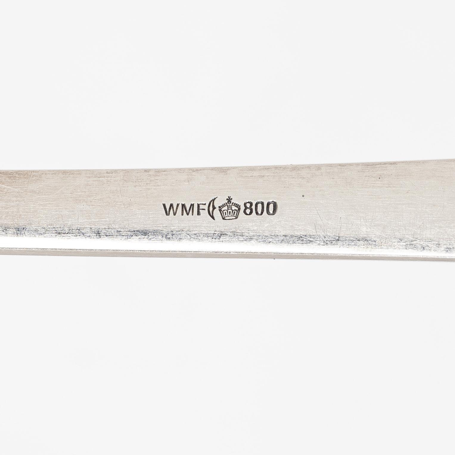 Württembergische Metallwarenfabrik (WMF), Cutlery, 15 pcs, silver, Germany.