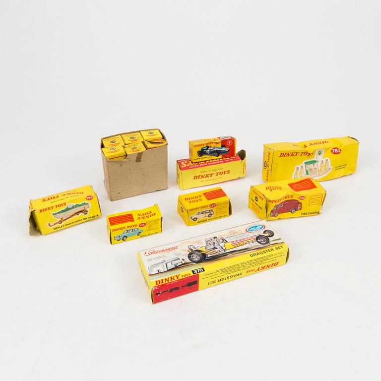 DINKY TOYS, 12 stycken, England, 1950/60-tal.