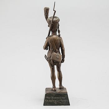 after, patinated bronze, signed.
