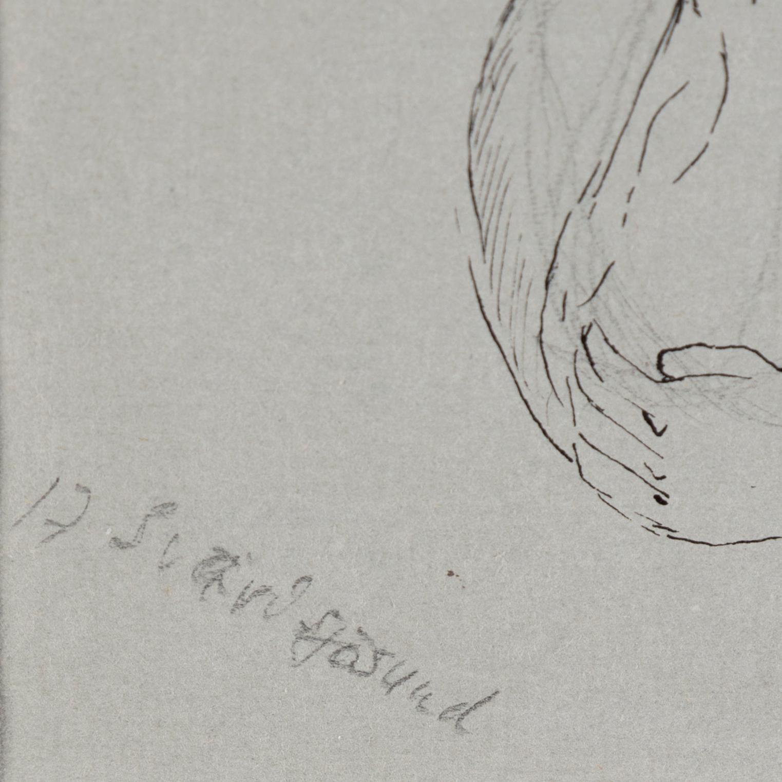 PETER WEISS, ink on paper.