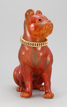 A Piero Fornasetti "Carlino" porcelain dog, Milan, Italy, 1950's.