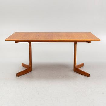 Karl Erik Ekselius, a dining table and six chairs, JOC, Vetlanda, Sweden, 1960's.