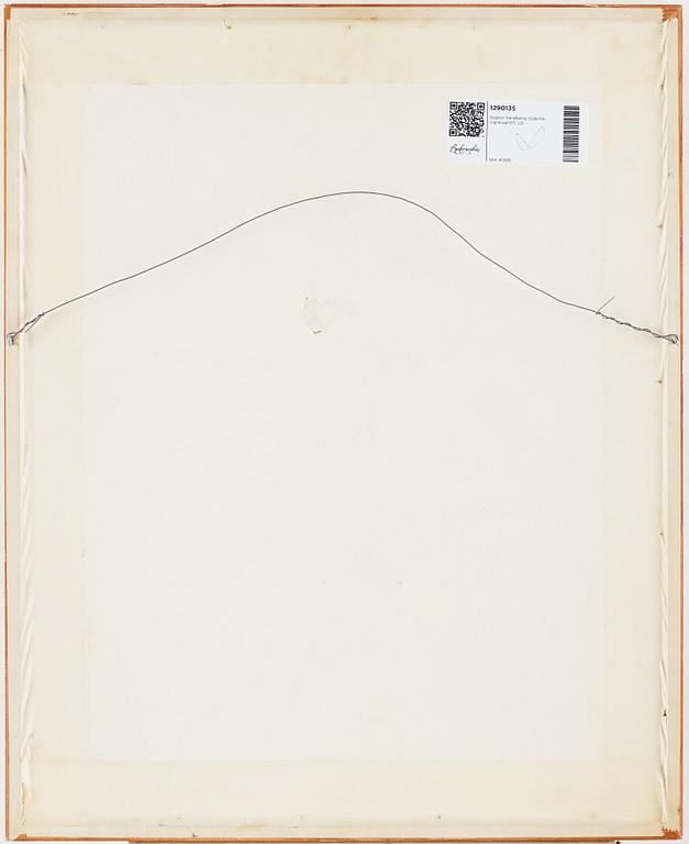 Ragnar Sandberg, red crayon, signed R.S.