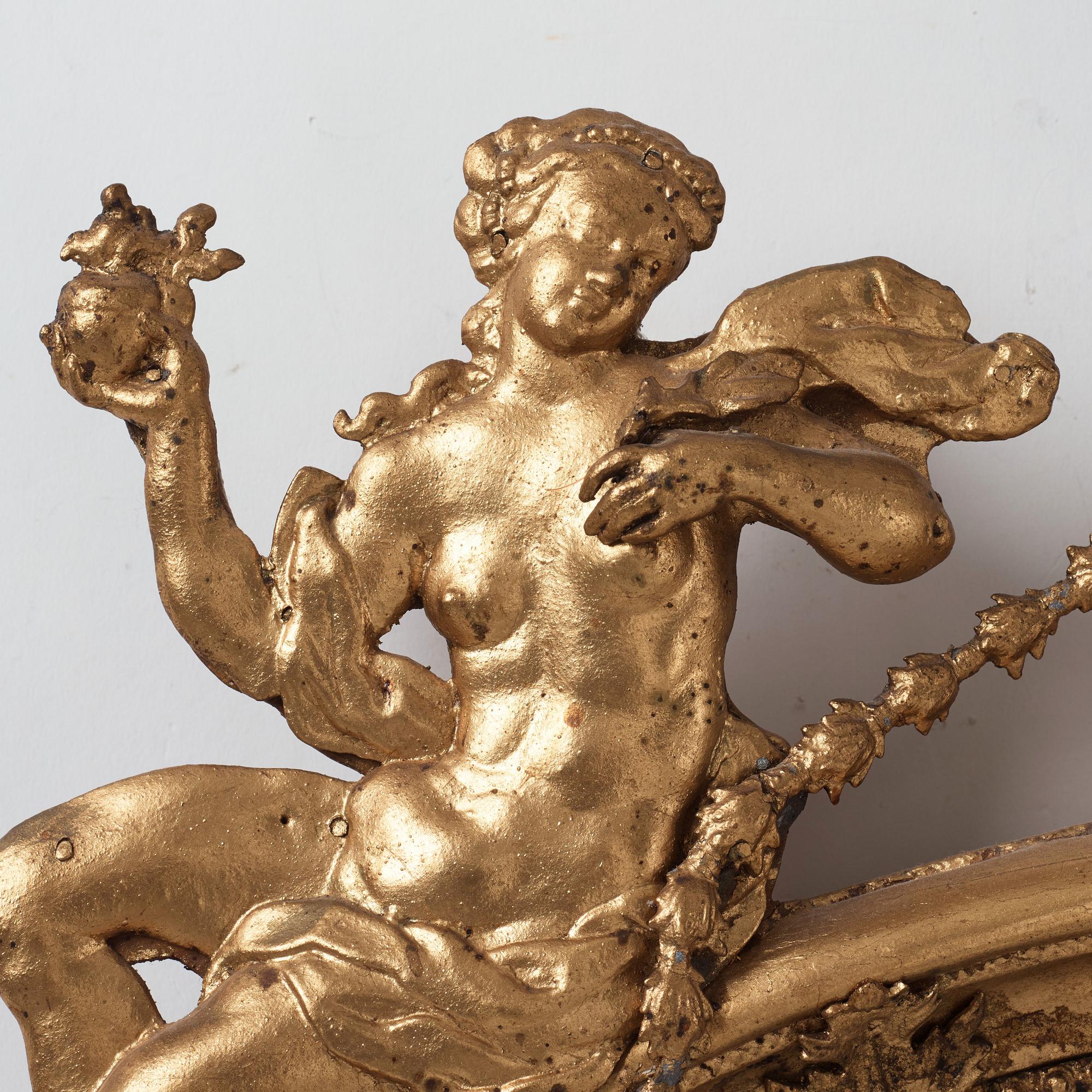 A Swedish Baroque mirror by Burchardt Precht (active in Stockholm 1674-1738).