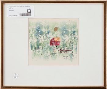 MADELEINE PYK, blandteknik, 2 st, sign.