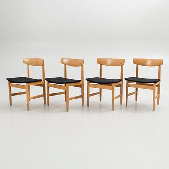 Børge Mogensen, Chairs, 4 pcs, "Öresund", Karl Andersson & Söner, second half of the 20th century.