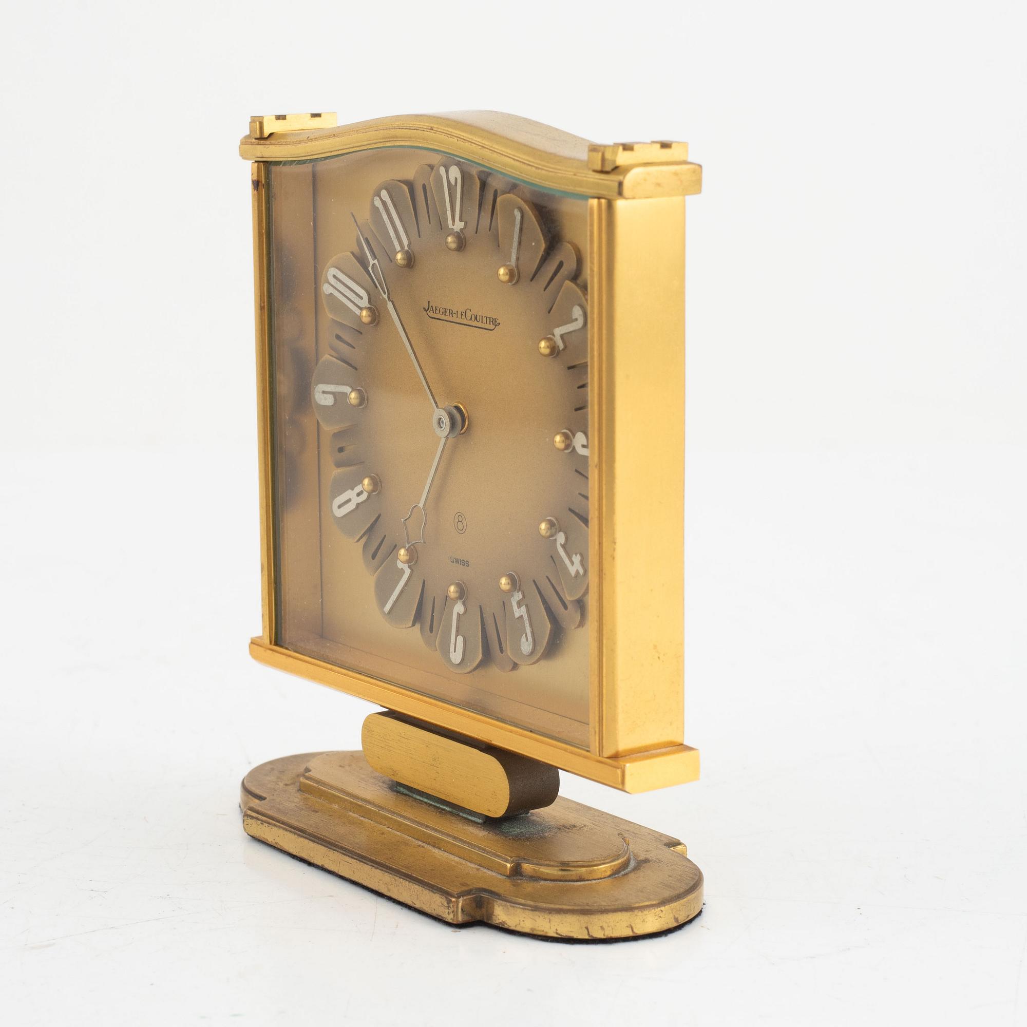 Jaeger LeCoultre, table clock, second half of the 20th century.