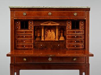 SEKRETÄR, gustaviansk stil, 1800-tal.